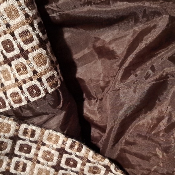 Robert Louis women's size 1X Brown Camel geometric belted jacket, New - Picture 7 of 8